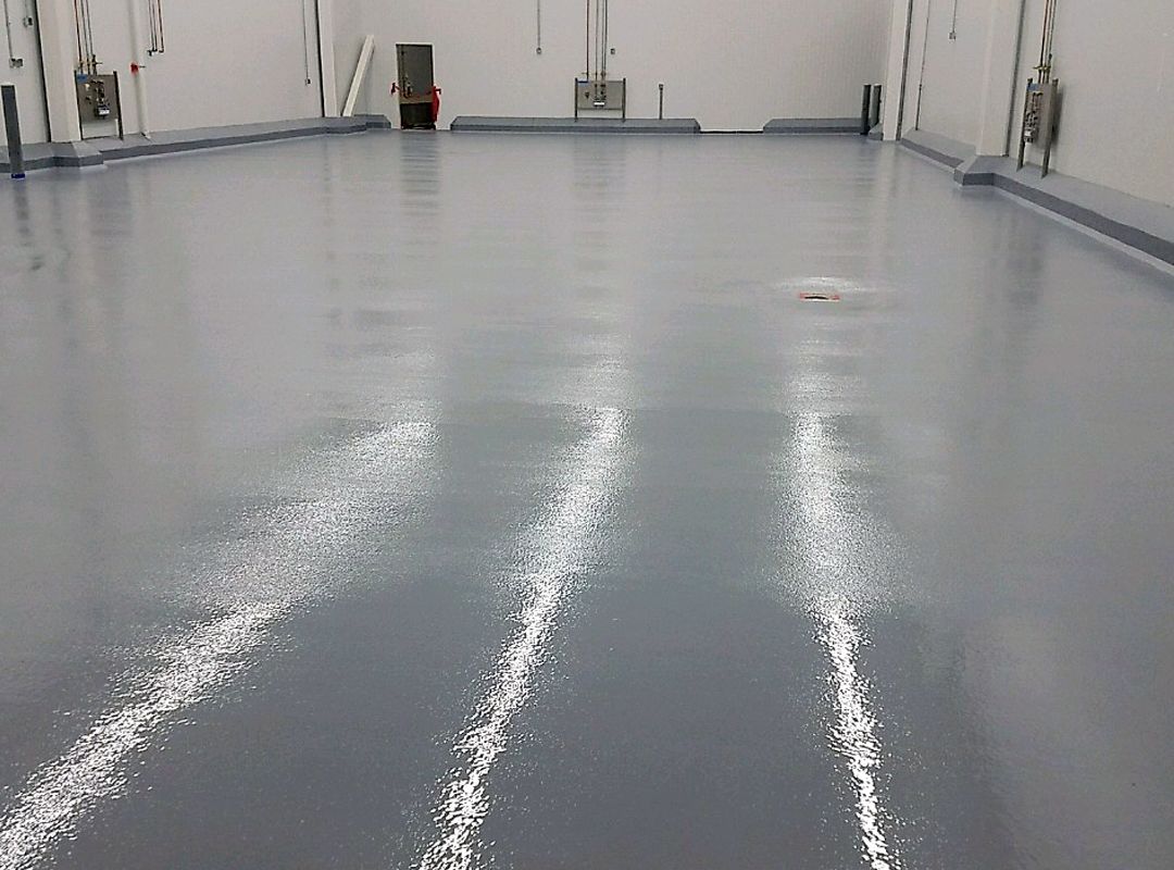  urethane floors in a warehouse